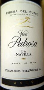 Viña Pedrosa La Navilla 2010. Ribera del Duero