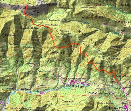 Travesia al pico Hibeo (de la Rebollada a Ardisana) Travesia al pico Hibeo (de la Rebollada a Ardisana)