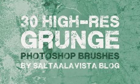 30 Pinceles HD de Estilo Grunge Gratis para Photoshop