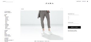 Elegir la talla - Zara