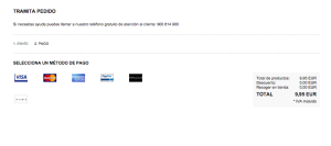 La espléndida experiencia de compra en Zara Online. Selecciona el método de pago