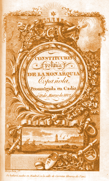 Constitución de 1812, Cortes de Cádiz y Proceso Liberal