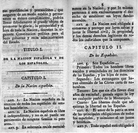 Constitución de 1812, Cortes de Cádiz y Proceso Liberal