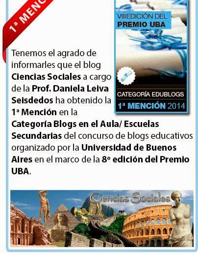 Ciencias Sociales. I Mención Premio UBA. 2014 Ciencias Sociales. I Mención Premio UBA. 2014