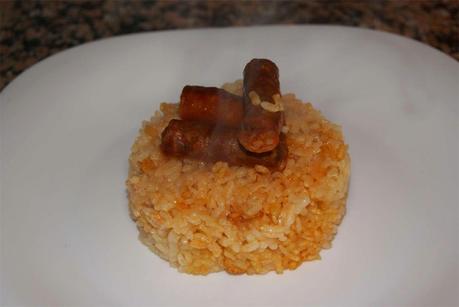 Arroz al horno con chistorra