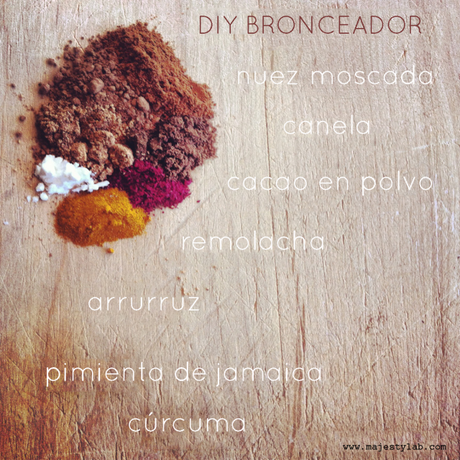 DIY Crea todos tus productos de maquillaje natural DIY bronceador
