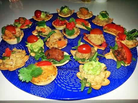 Tartaletas rellenas de patés vegetales Tartaletas rellenas de patés vegetales