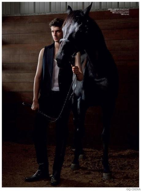 matthew bell, gq china, editorial de moda, fashion, models, giorgio armani, burberry prorsum