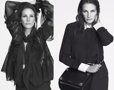 Julia Roberts, la nueva cara de Givenchy para la primavera de 2015 Julia Roberts para Givenchi
