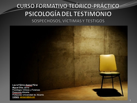 CURSO FORMATIVO TEÓRICO-PRÁCTICO SOBRE CREDIBILIDAD DEL TESTIMONIO