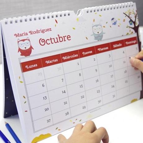 calendario infantil personalizado 