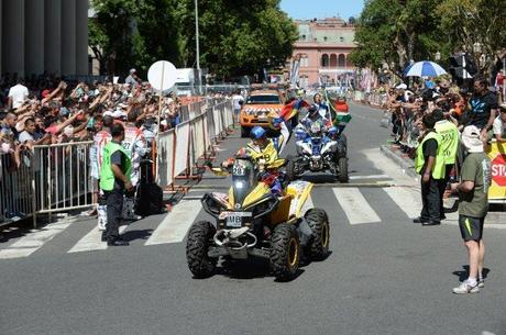 El Dakar 2015 tuvo su largada simbólica hacia Plaza de Mayo