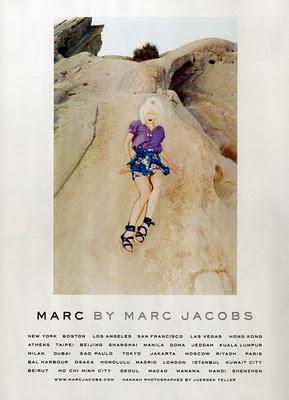 Marina Perez en la campaña Marc by Marc Jacobs s/s 2010