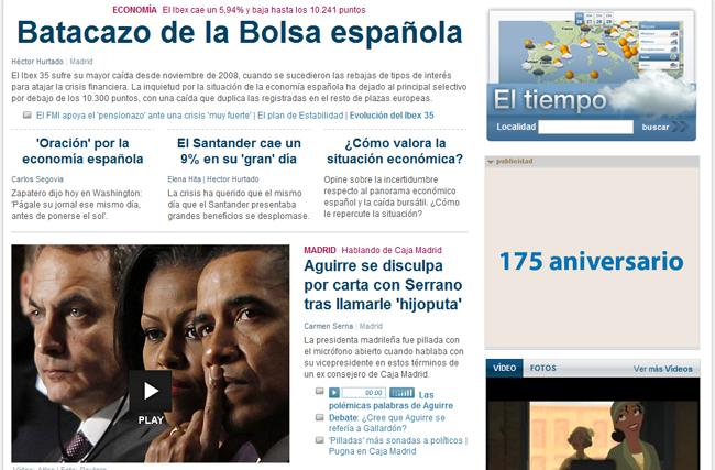 ¿Quién es quién? portada de un periodico digital