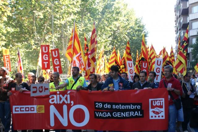 Cabecera manifestación Diario de mi 29 de septiembre