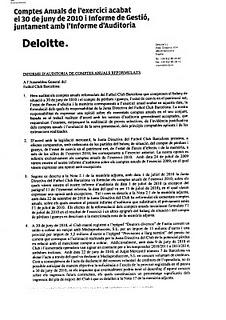 Aquí están las dos auditorías, la de Laporta y la de Rosell Aquí están las dos auditorías, la de Laporta y la de Rosell