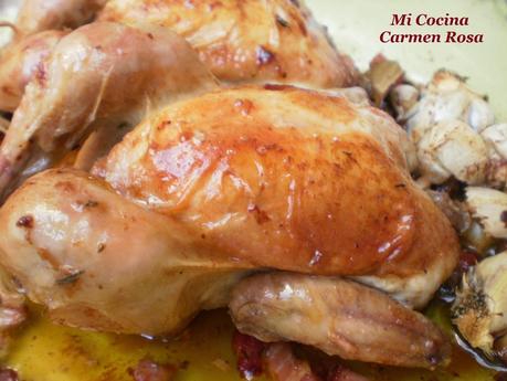 PICANTON ASADO CON BACON, AJOS Y TOMILLO PICANTON ASADO CON BACON, AJOS Y TOMILLO