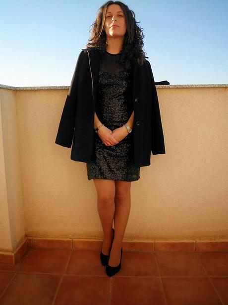 paillettes paillettes, nochevieja, look, mi vestido azul, blogger, castellón, blog de moda