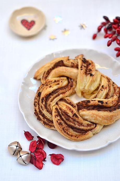 Trenza de hojaldre rellena de paté