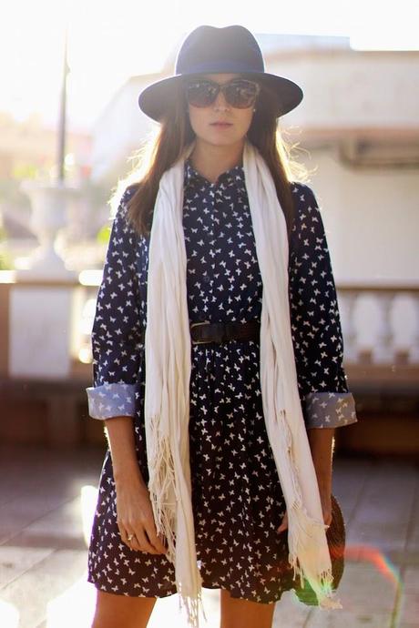 Butterflies Print Dress Butterflies Print Dress