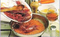 Carabineros y Kokotxas con salsa de Boniato Carabineros y Kokotxas con salsa de Boniato