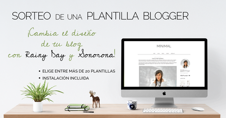 Sorteo de una plantilla blogger con Rainy Day Design Studio