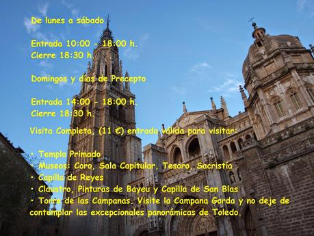 HORARIO VISITAS CATEDRAL DE TOLEDO PRECIO HORARIO VISITAS CATEDRAL DE TOLEDO PRECIO