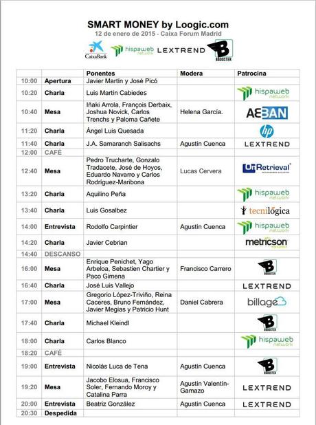 Emprendedores e inversores se reunirán en SMART MONEY el próximo lunes programa-smartmoney