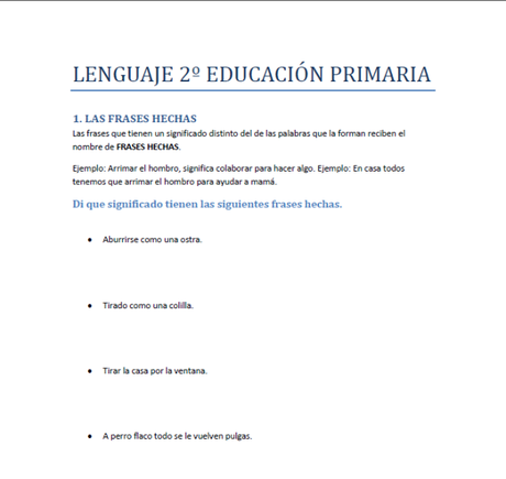 Apuntes lengua 2º de primaria tema 1 lengua 2º primaria blanquita