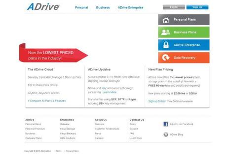 Más espacio libre en la nube ADRIVE