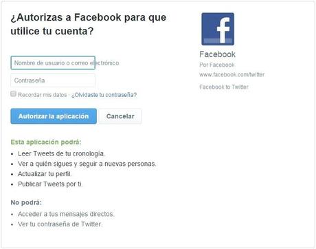 Como vincular Facebook con Twitter Como vincular Facebook con Twitter
