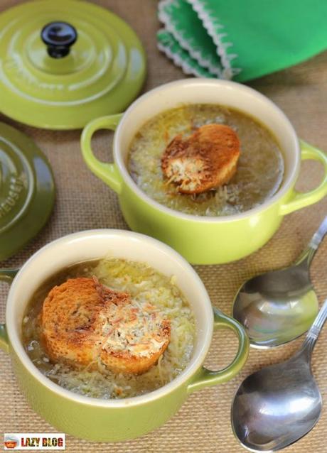 Receta de sopa de cebolla tradicional francesa