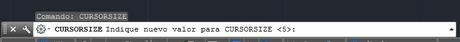 Cambiar el tamaño del cursor de Autocad