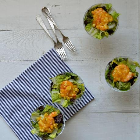 ENSALADA DE MANGO Y LANGOSTINO