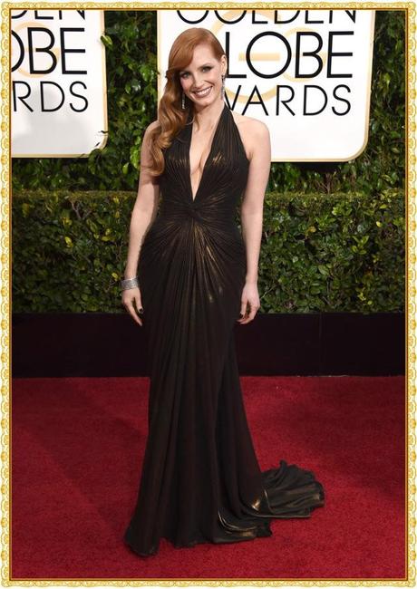 ALFOMBRA ROJA DE LOS GLOBOS DE ORO 2015 jessica-chastain-versace-golden-globes-2-2