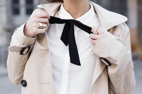 White_Shirt-Black_Bow-Leather_Skirt-Trench_Coat-Forever_21_Madrid-Outfit-Street_Style-Collage_Vintage-34