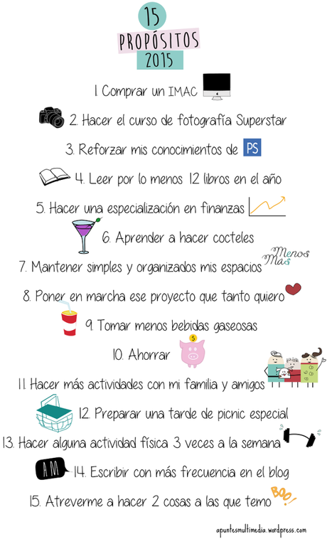 15 PROPÓSITOS PARA 2015 propositos 2015