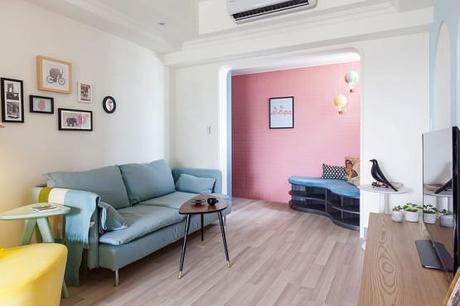 Apartamento fresco y colorido con toque mid-century modern 10