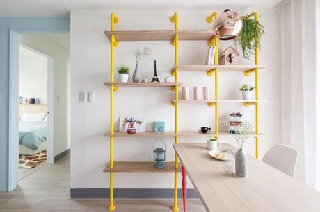 Apartamento fresco y colorido con toque mid-century modern 4