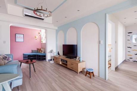 Apartamento fresco y colorido con toque mid-century modern 12