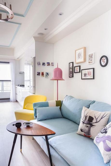 Apartamento fresco y colorido con toque mid-century modern 8