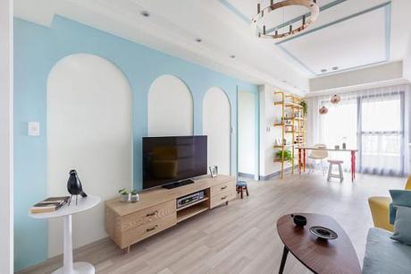 Apartamento fresco y colorido con toque mid-century modern 7