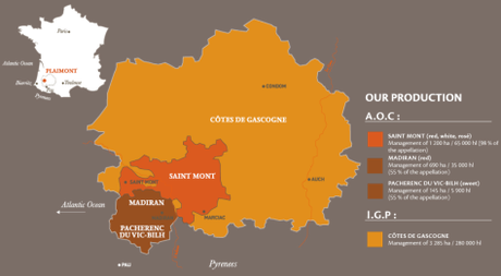 OS PRESENTAMOS A “PLAIMONT PRODUCTORES” (Vinos Franceses) mapa
