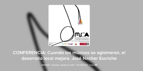 Conferencia Congreso MUCA 2: “Cuandos los músicos se aglomeran, el desarrollo mejora” por José Nácher (UV)