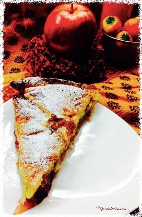 Tarta de almendras con frutas Tarta de almendras con frutas