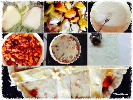 Tarta de almendras con frutas Tarta de almendras con frutas