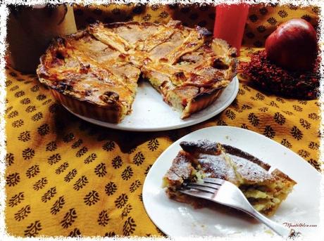 Tarta de almendras con frutas Tarta de almendras con frutas
