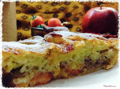 Tarta de almendras con frutas Tarta de almendras con frutas