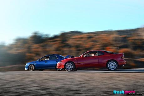 Subaru Impreza vs Toyota Celica touge