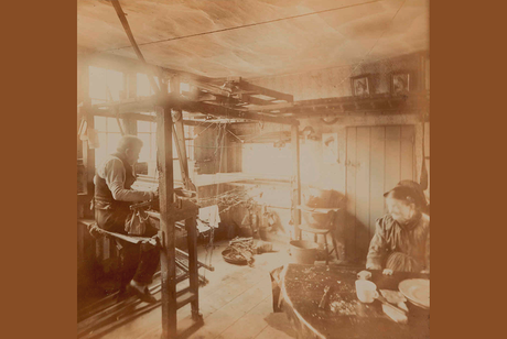 El vestido de novia de seda de Spitafields de Mary Waters Sspitalfields-taller-de-seda-vintage-by-lopez-linares